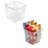 Sorbus 2 Pack Small Clear Acrylic Storage Bins