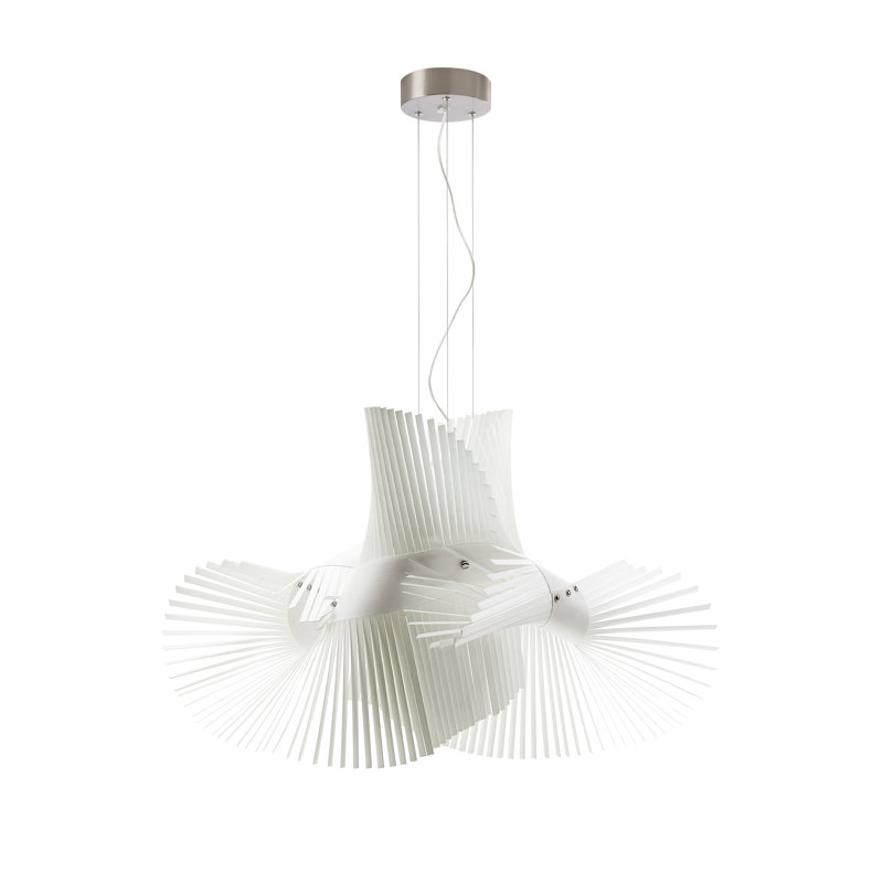 Minimikado 1 - Light Pendant, E26, Ivory White