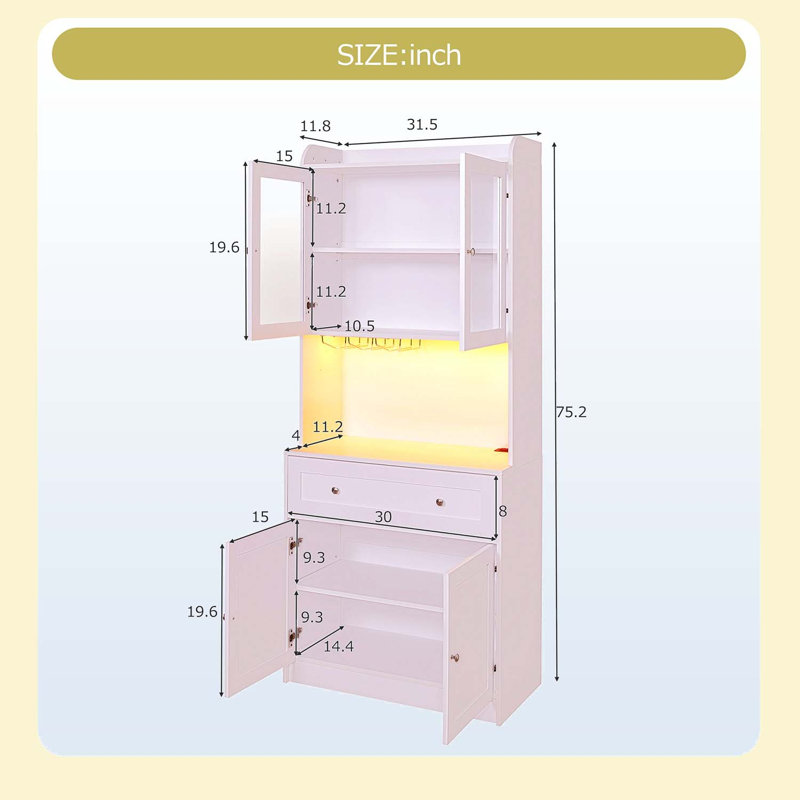 Armoire de salle à manger Wybe