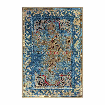 Myra Modern Traditional Bakhtiari Pattern Area Rug