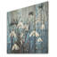 Minimalisme bleu et blanc fleur de neige I - Snowdrops, art sur bois de pin naturel-216011072