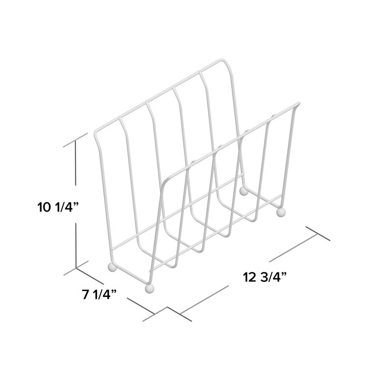 Sarjaha Metal Free Standing Magazine Rack