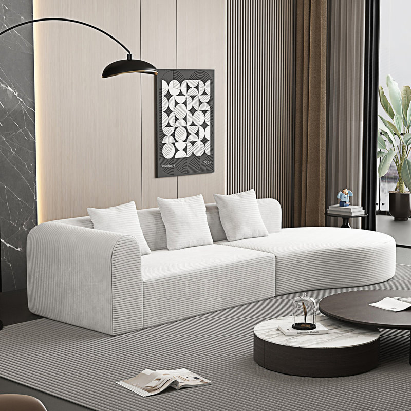 Très grand canapé modulaire profond, canapé Cloud pour 4 personnes