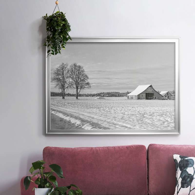 Solitude, reproduction sur toile encadrée, Argent, H 14 po x l 20 po x P 1,5 po
