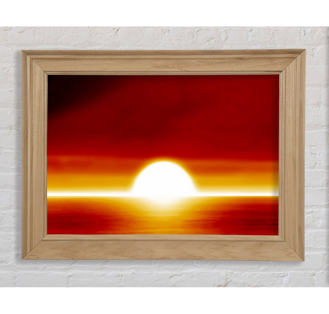 Surreal Orange Sunset - Einzelner Bilderrahmen Kunstdrucke