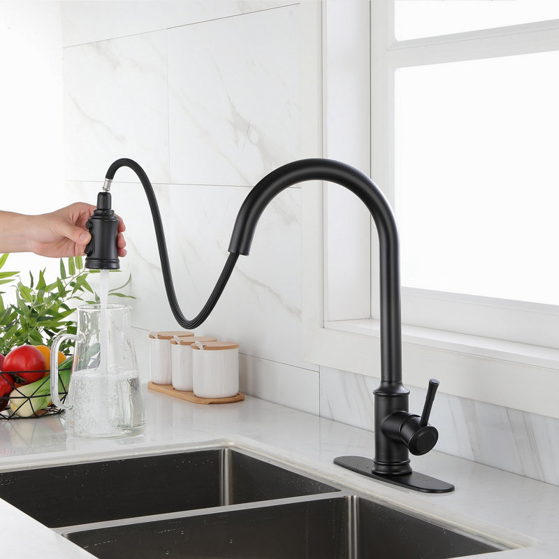 Robinet de cuisine tactile avec douchette extractible