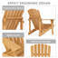 Chaise Adirondack d'extérieur en bois pour patio-109724074
