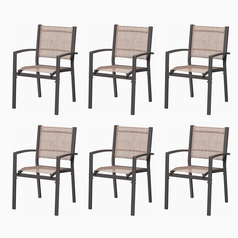 Fauteuil de salle à manger 6 pièces, Taupe