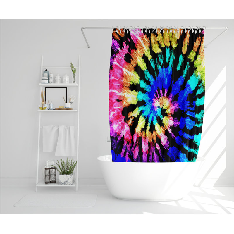 Tie Dye Pattern Designer Shower Curtain