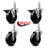 4 Piece Phenolic Caster Set