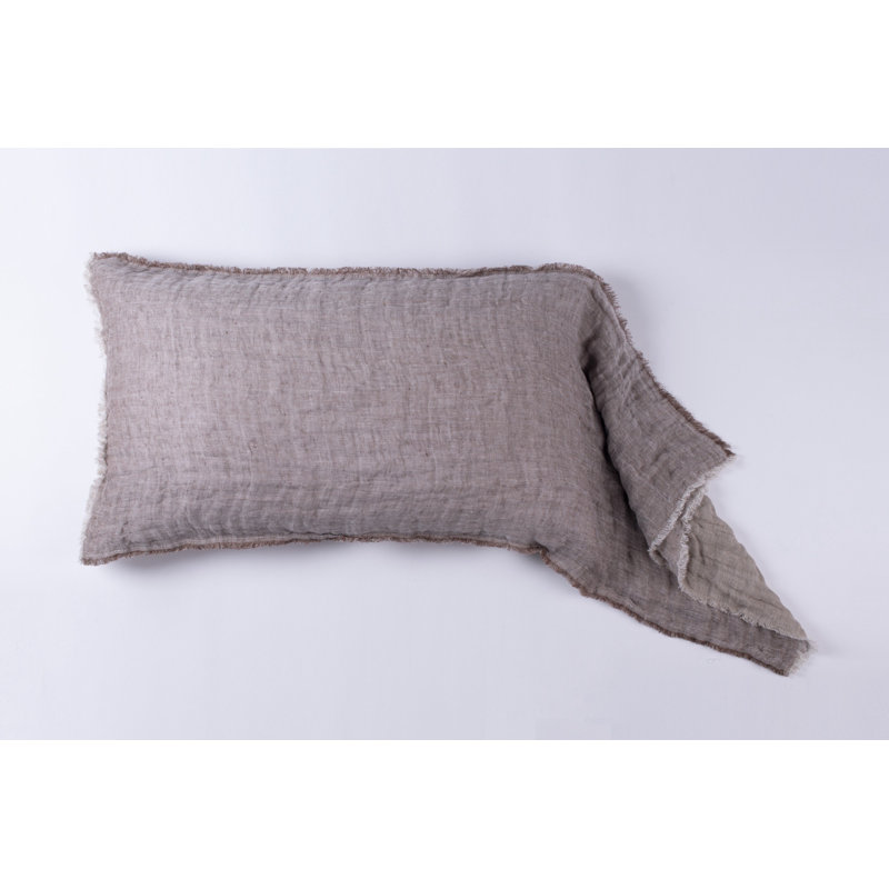 Linen Hand Hooked Sham Set