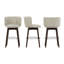 Tabouret de bar rotatif 26 po - Cuir-1069833288