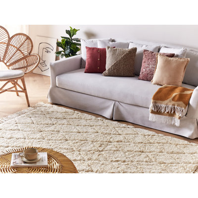 Macia Geometric Cotton Hand Woven Area Rug