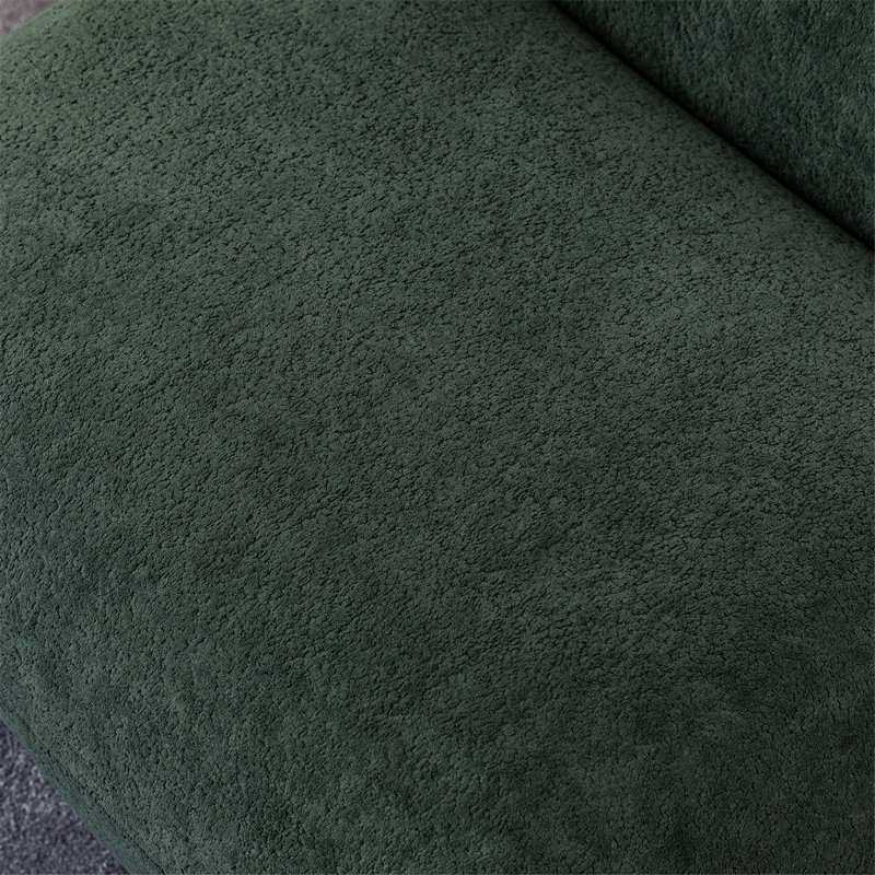 Swivel Accent Chair, Single Armless Chair For Living Room, Green