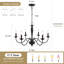 Lustre classique à 6 lumières de style bougie Tinoco-87823702