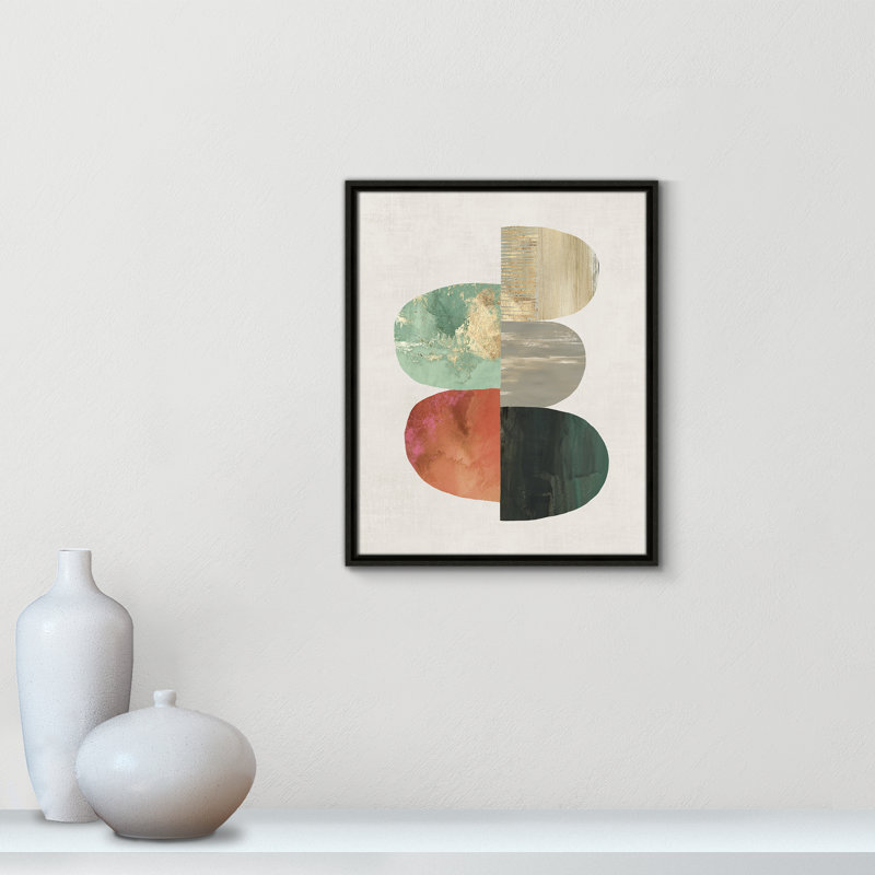 Westcreek Evolving Energy I - Painting Print, Picture Framed Canvas, 21.5" H x 17.5" W, Black