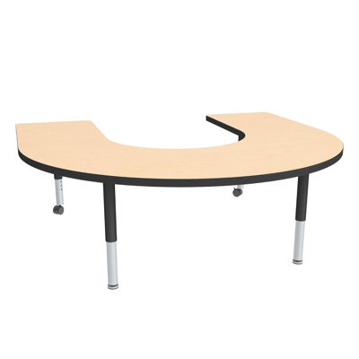 Table d'activités préscolaire à hauteur ajustable avec roulettes