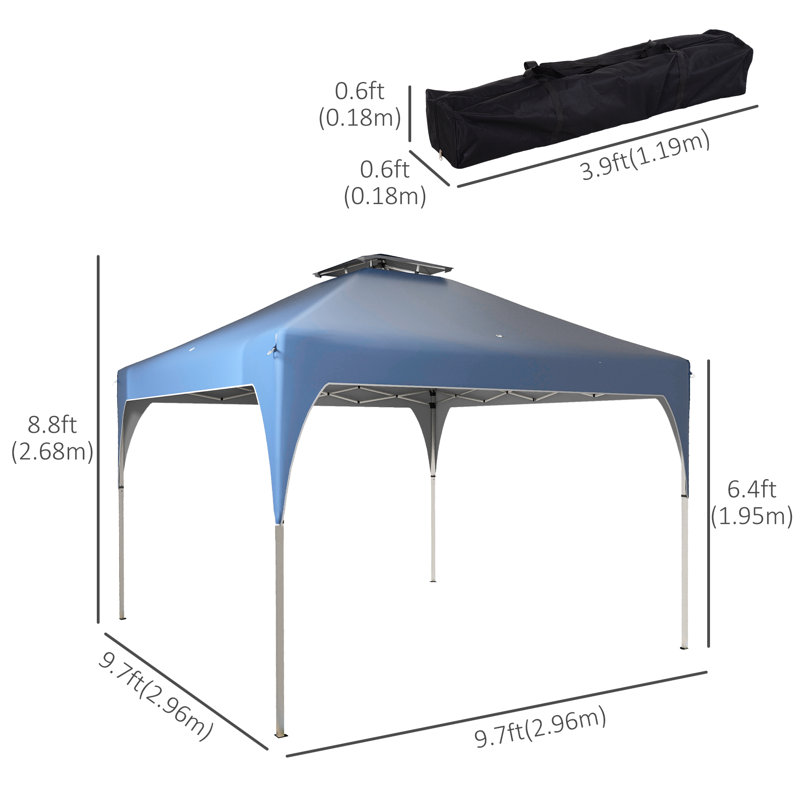 118'' W x 118'' D Metal Canopy