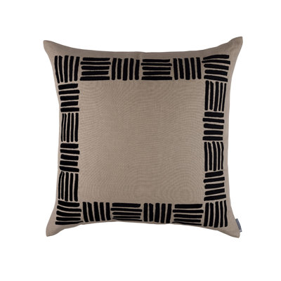 Appliqued Feather Throw Pillow