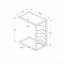 Accent Table, C-Shaped, End, Side, Snack, Laminate, Metal, Contemporary, Modern