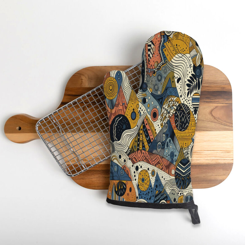 Vibrant Chaos Oven Mitt