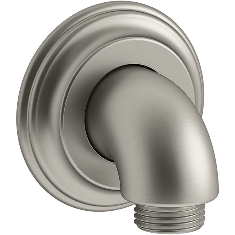 Bancroft Wall-Mount Supply Elbow with Check Valve, Vibrant Brushed Nickel