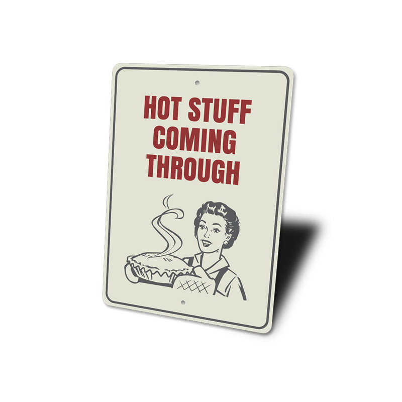 Plaque en aluminium Hot Stuff, H 14 po x l 10 po x P 0,04 po