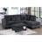 Contemporary Style 3Pc Sectional Set Right Arm Chaise Left Arm Sofa W/ USB Port Storage Ottoman Throw Pillow Wooden Legs Primary Living Room-94258331