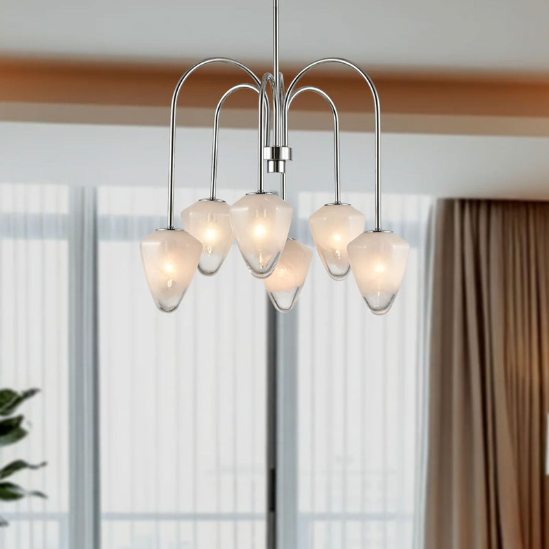 Luminaire suspendu de style lustre décoratif 6 lumières (ampoule non incluse)