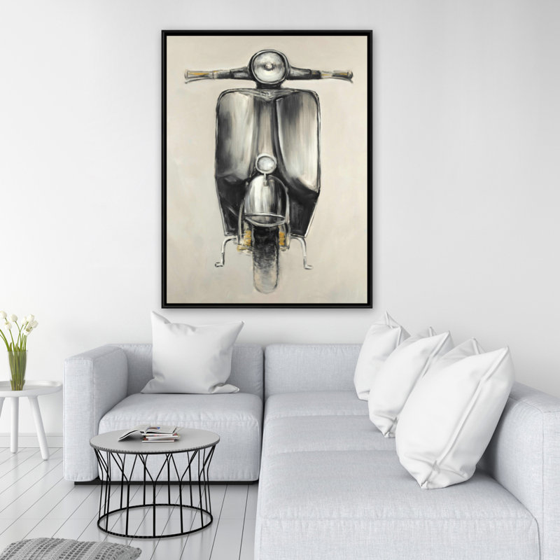 Petit vélocité noir - Toile encadrée rétro pour la décoration intérieure