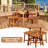 Jerrold 4 - Person Wood Patio Dining Set with Square Table