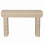 Table d'entrée avec deux tiroirs cachés, console moderne de 47,2 po pour l'entrée et plusieurs pièces, beige rectangulaire et jaune, surface généreuse