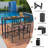 Levicy Rectangular Metal Outdoor Bar Table,  Rectangular Standing Height Table, Rectangular  Outdoor Buffet & Console Table for Kitchen, Deck, Backyard, Poolside-1582816404