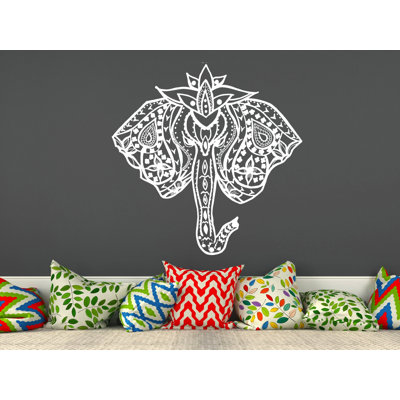 Décalcomanie murale éléphant mehndi Barton Hills
