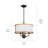 3 - Light Dimmable Drum Chandelier-70048072