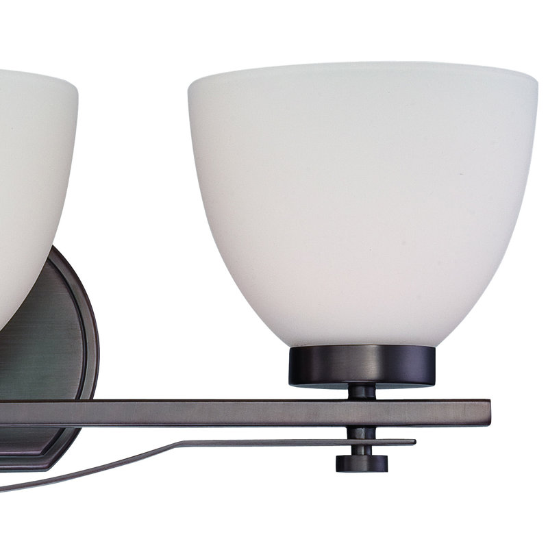 Éclairage de salle de bain à intensité variable à 3 lumières O'Shaugisseury, Bronze noisette