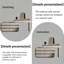 Table de meuble-lavabo extensible Light Luxury