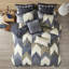 Housse de couette très grand / très grand - coton imprimé avec mini imprimé tendance et look frais