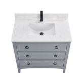 42" Solid Wood Sink Vanity With 1' Top