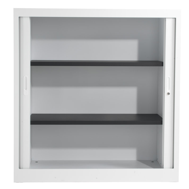 2 -Door 2 -Shelf, White