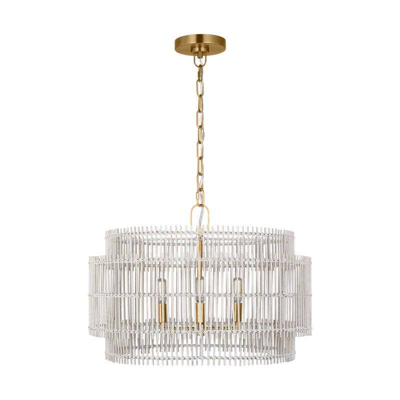 Store suspendu Elio, H 16 po x l 23 po x P 23 po, Bronze brillant