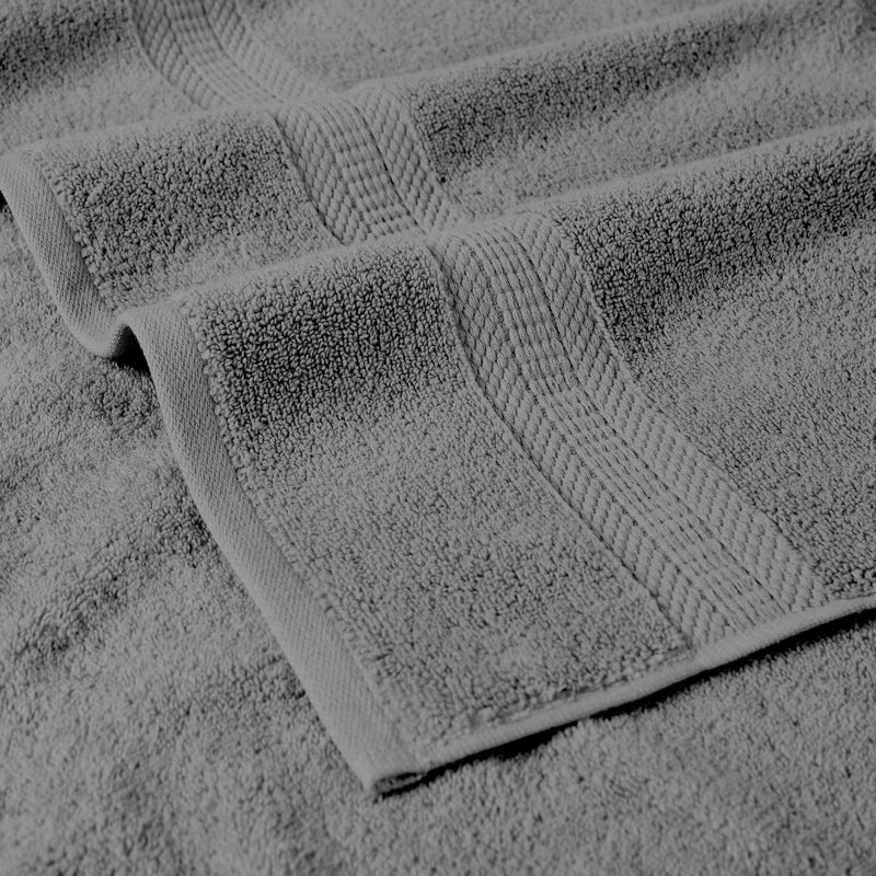 Gray Bamboo Cotton Blend 6-Piece Towel Set