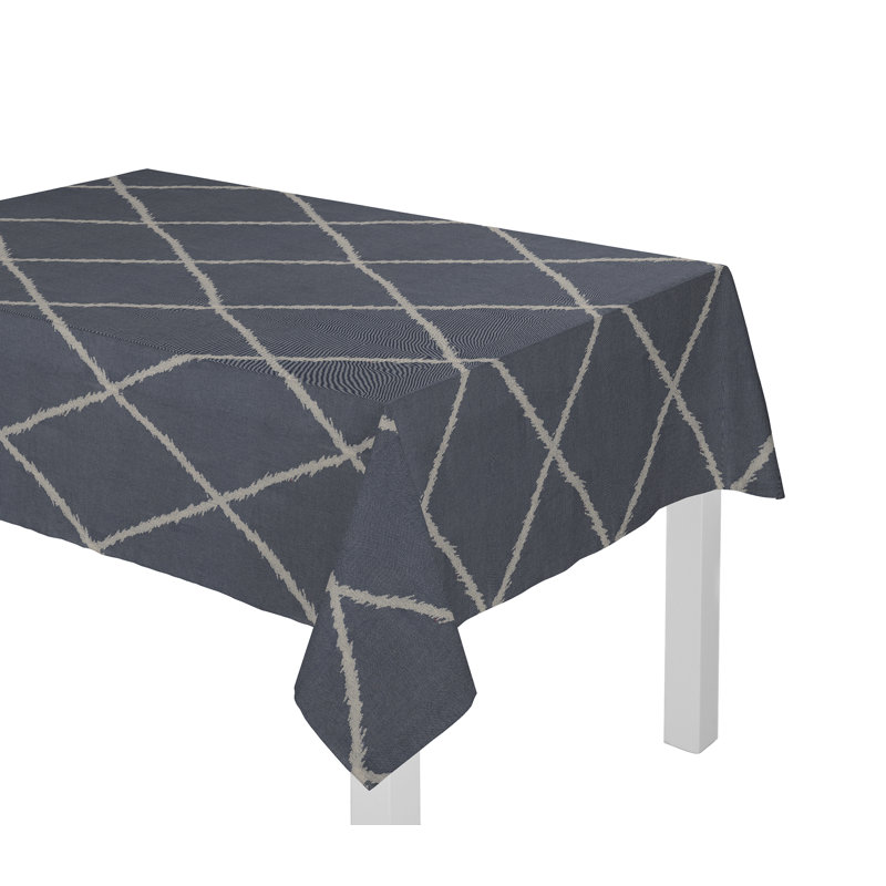 Beeman Tablecloth, 145cm W x 250cm L, Dark blue