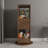 Nut-Brown Modern Solid wood rotating bookshelf