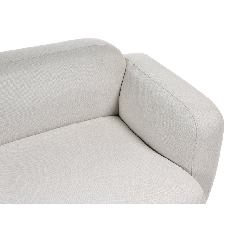 3 Seater Sofa, Beige Polyester