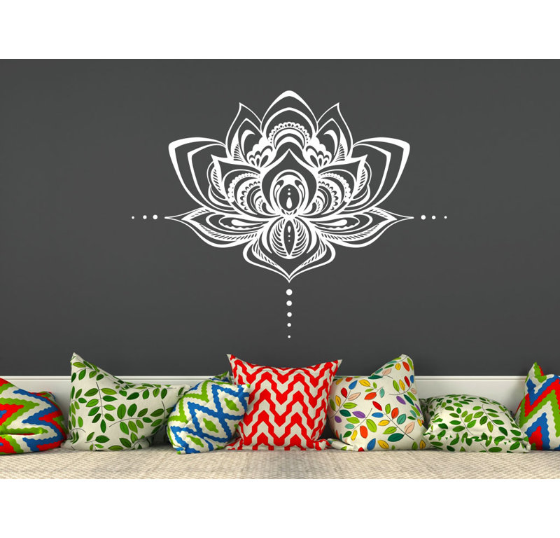 Plants & Flowers Non-Wall Damaging Wall Decal, White
