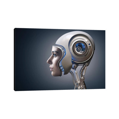 Next Generation Cyborg by Johan Swanepoel - Wrapped Canvas Gallery-Wrapped Canvas Giclée