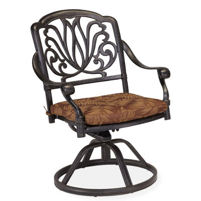 Chaise de patio pivotante avec coussin Arrey