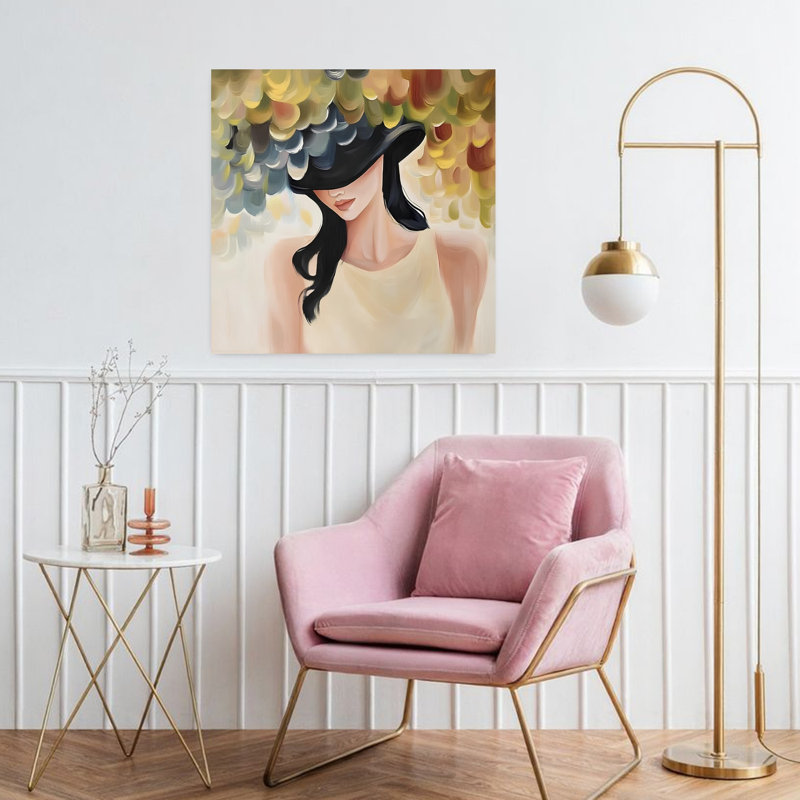 Art contemporain, art contemporain abstrait, H 32 po x l 32 po