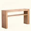 Console en bois rustique avec tablette de rangement